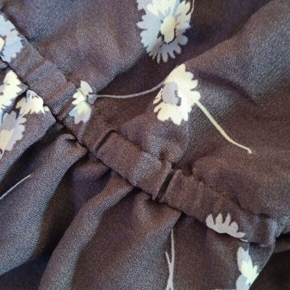 Lc Lauren Conrad Soft Woven Gray Dress. Romcom, Floral - Picture 12 of 13